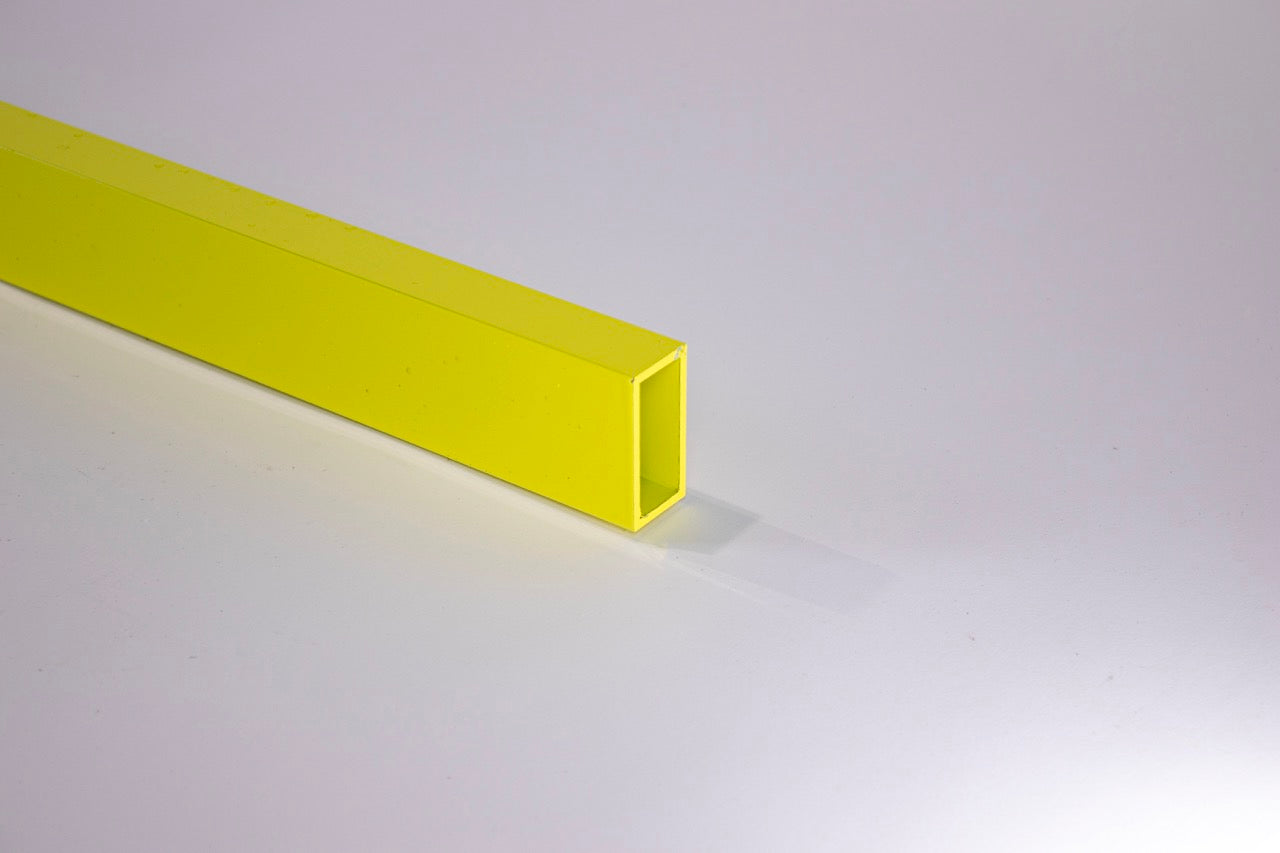 2' X 1' Box Section Powder Coated Yellow