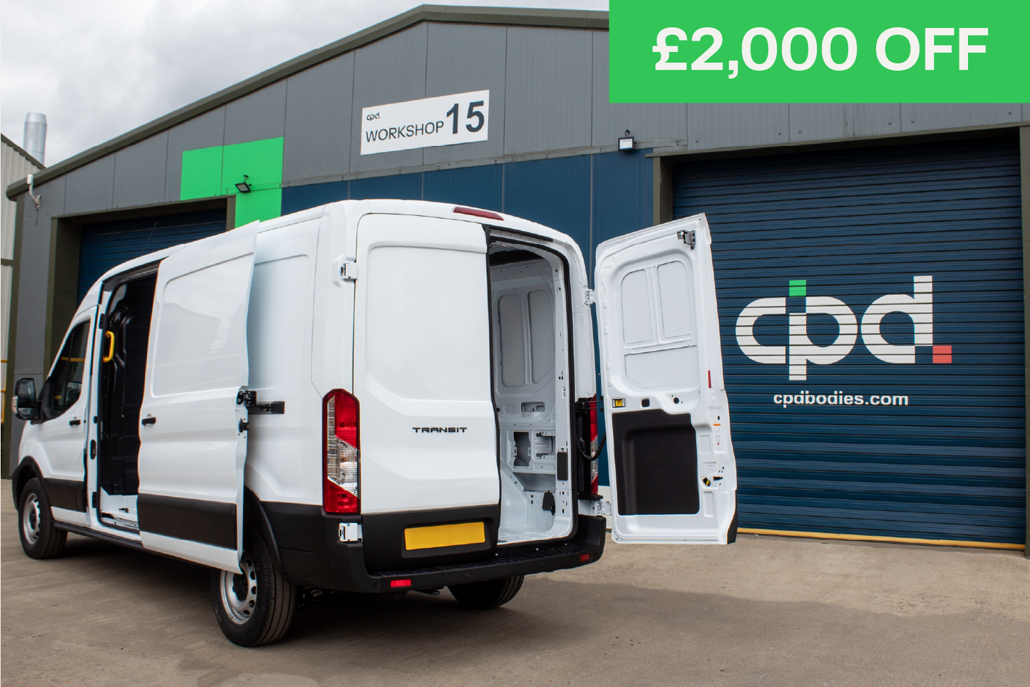 Ford Transit 350 Leader 350 L3 H2 (Frozen White) - 165PS, RWD