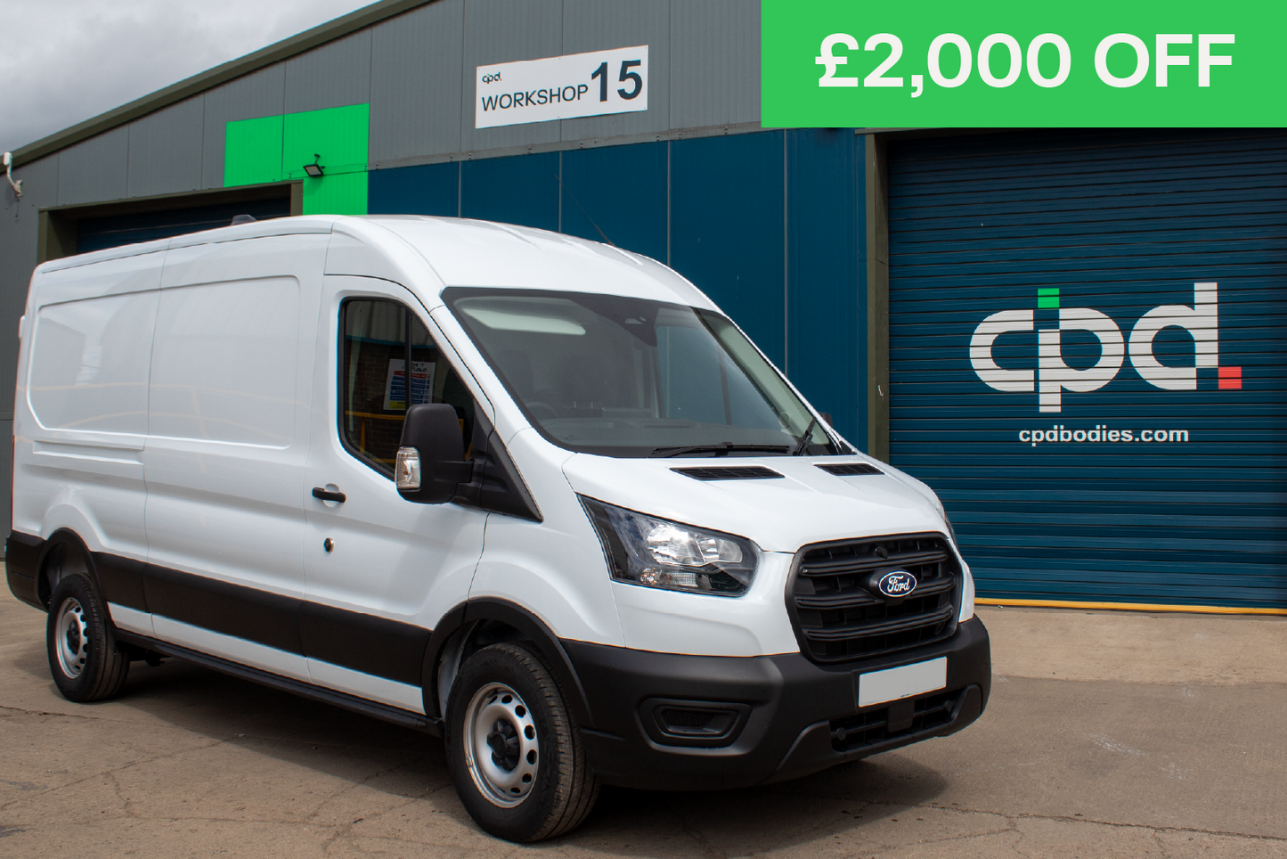 Ford Transit 350 Leader 350 L3 H2 (Frozen White) - 165PS, RWD