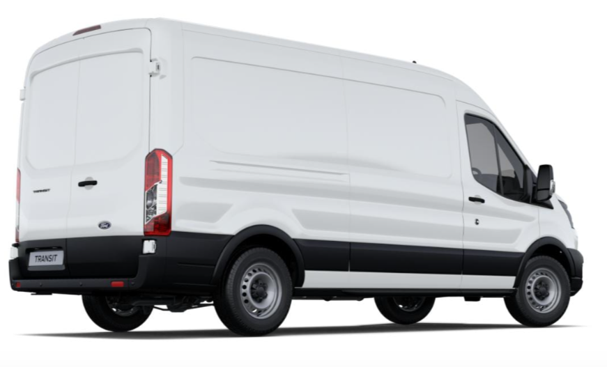 Ford Transit Van, 350, L3 H2, Leader, 165ps, Manual, RWD, AC, Frozen White