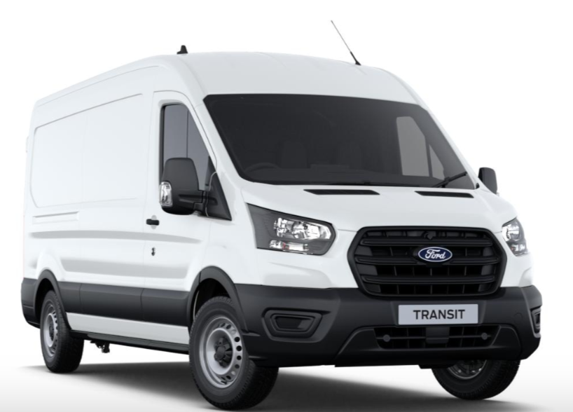 Ford Transit Van, 350, L3 H2, Leader, 165ps, Manual, RWD, AC, Frozen White
