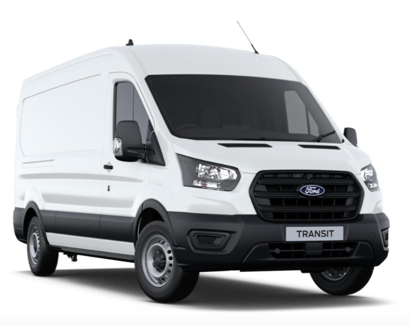 Ford Transit Van, 350, L3 H2, Leader, 165ps, Manual, RWD, AC, Frozen White