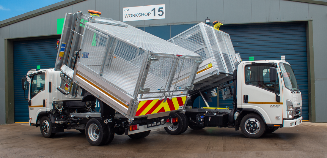 Compact Bin Lift Build for Restricted Access Collection