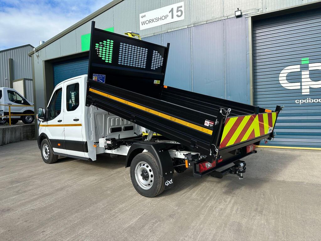 Ford Transit Steel Tipper 2L Diesel L3 Manual Double Cab 165ps Frozen White