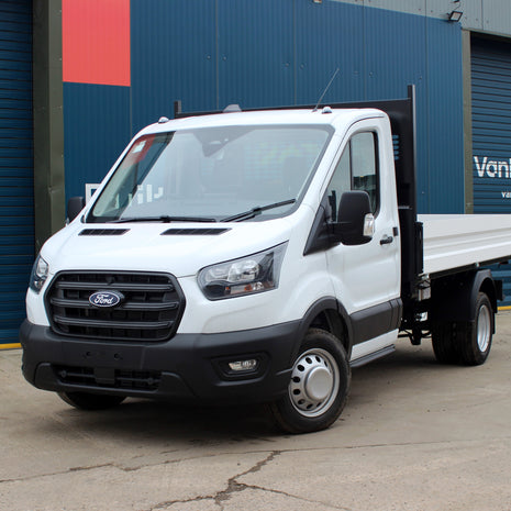 Ford Transit Praevia Tipper Diesel L2 Manual Single Cab 165ps Frozen White
