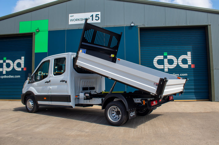 Ford Transit Tipper Diesel L3 Manual Double Cab 165ps frozen white