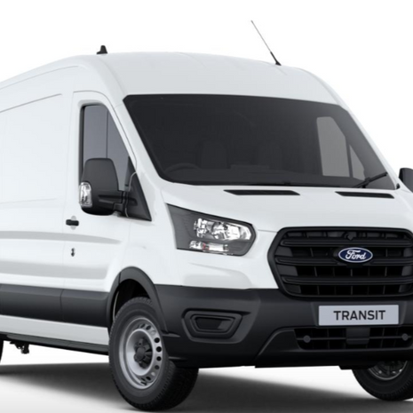 Ford Transit Van, 350, L3 H2, Leader, 165ps, Manual, RWD, AC, Frozen White