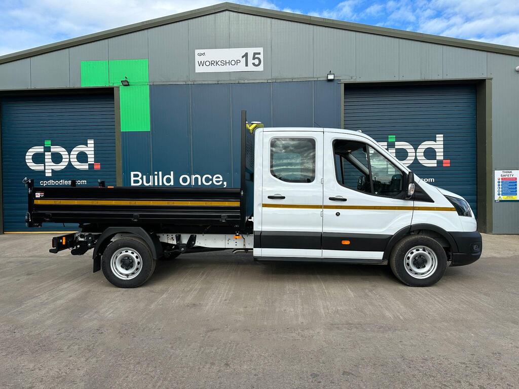 Ford Transit Steel Tipper 2L Diesel L3 Manual Double Cab 165ps Frozen White