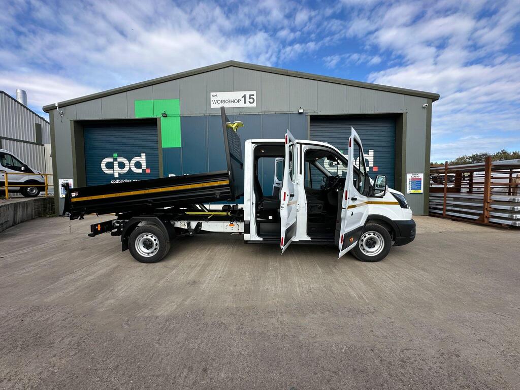Ford Transit Steel Tipper 2L Diesel L3 Manual Double Cab 165ps Frozen White